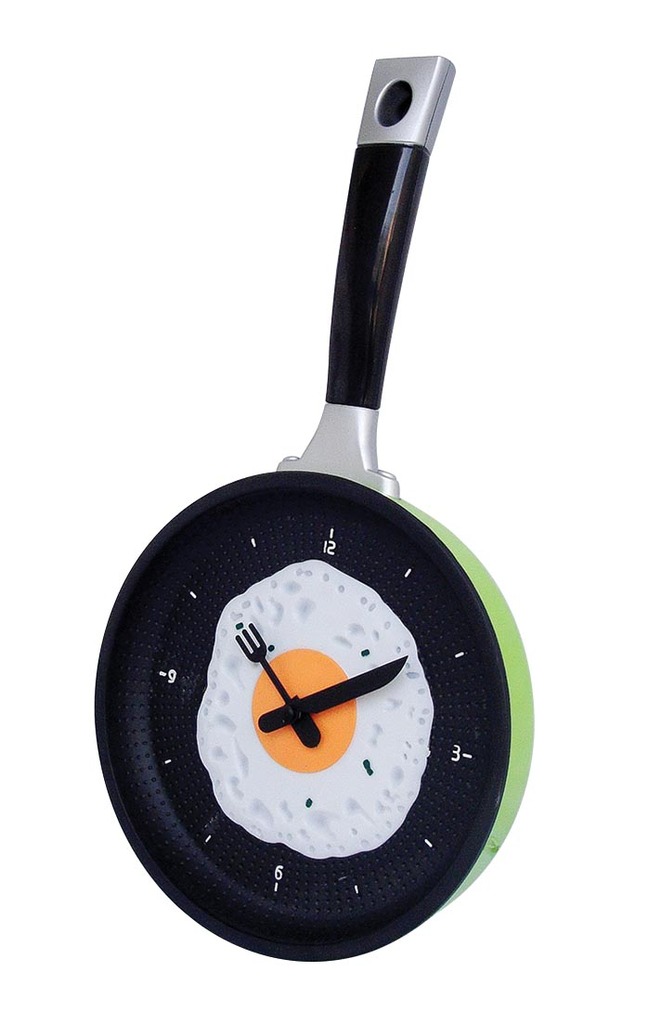 green-frying-pan-clock