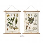 Wooden Frame Canvas Scroll Painting Art Wall Hanging (1)